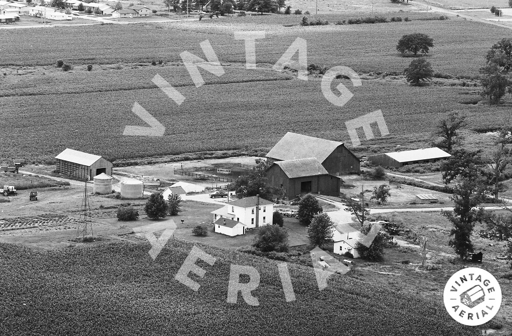 Vintage Aerial Iowa Linn County 1979 35GLI20