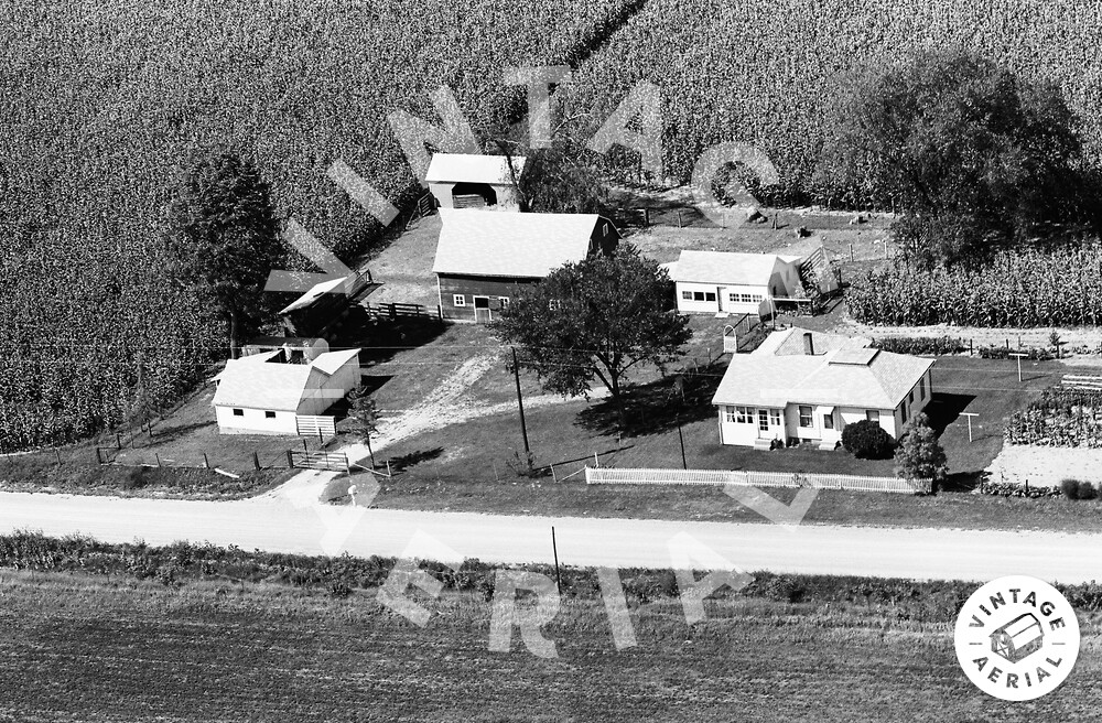 Vintage Aerial Iowa Linn County 1964 10DLI24
