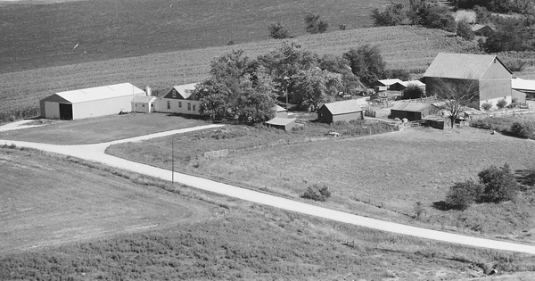 Vintage Aerial photo from 1978 in Lee County, IA
