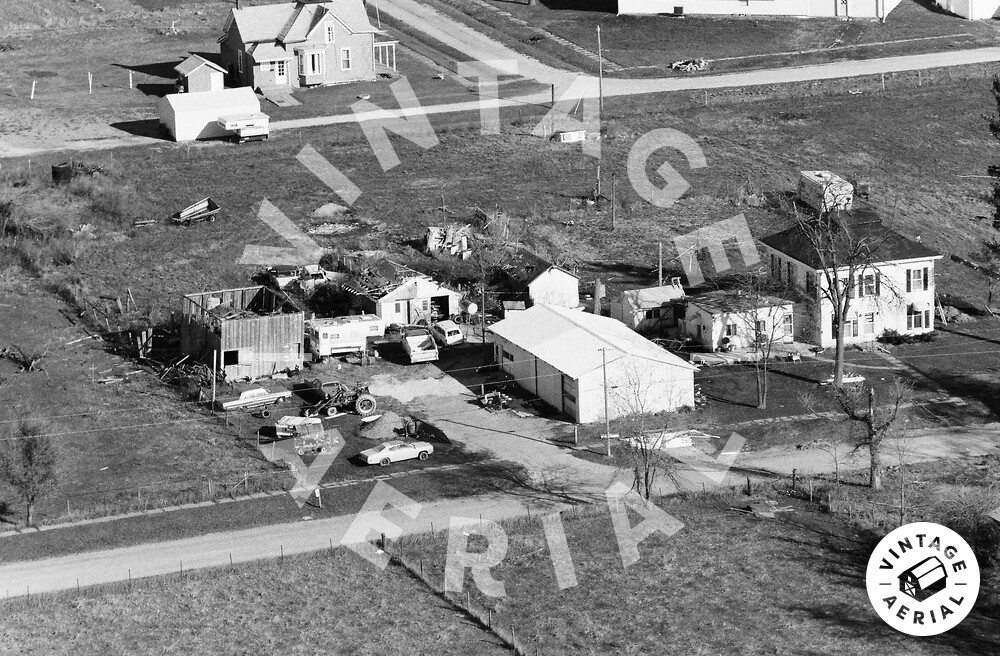 Vintage Aerial Iowa Keokuk County 1984 1AKK20
