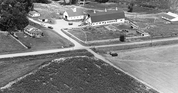 Vintage Aerial photo from 1965 in Jasper County, IA