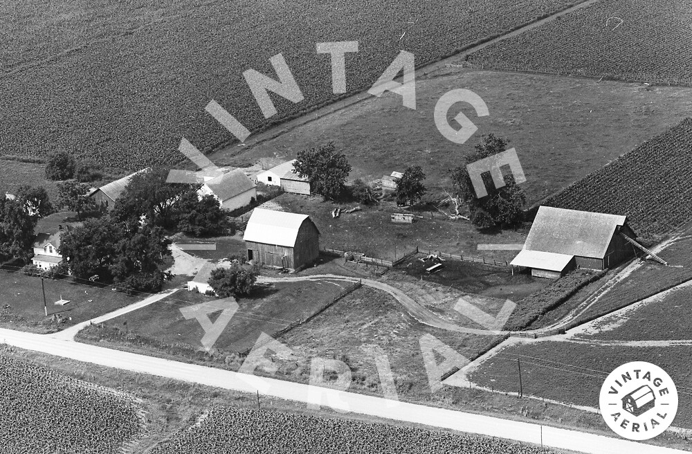 Vintage Aerial Iowa Jasper County 1965 33DJA37