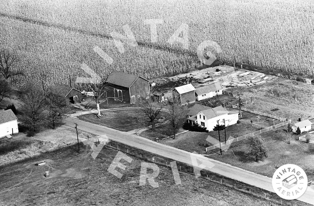 Vintage Aerial Michigan Branch County 1963 53SBR26