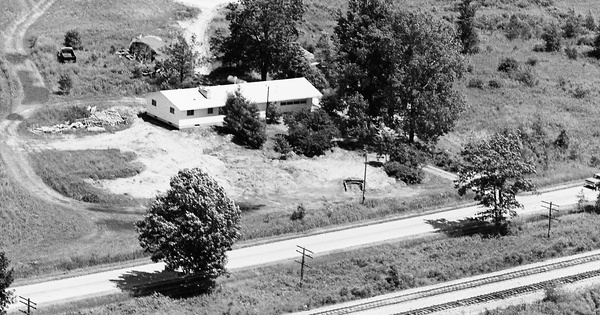 Vintage Aerial photo from 1971 in Saginaw County, MI