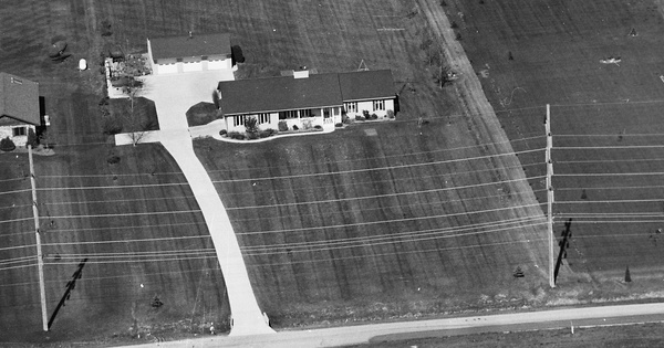 Vintage Aerial photo from 1997 in Lenawee County, MI