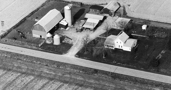 Vintage Aerial photo from 1991 in Macomb County, MI