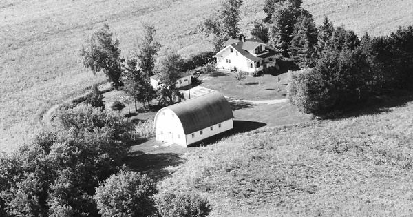 Vintage Aerial photo from 1984 in Chisago County, MN