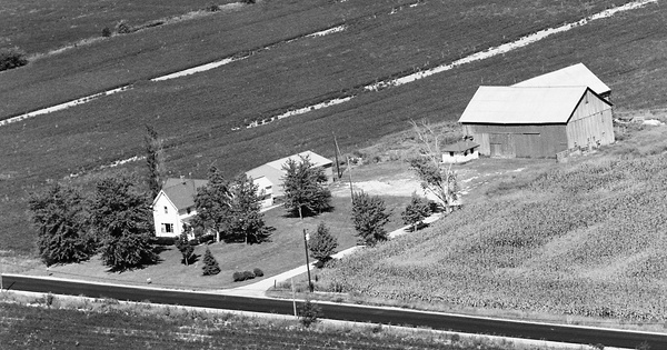 Vintage Aerial photo from 1978 in Huntington County, IN