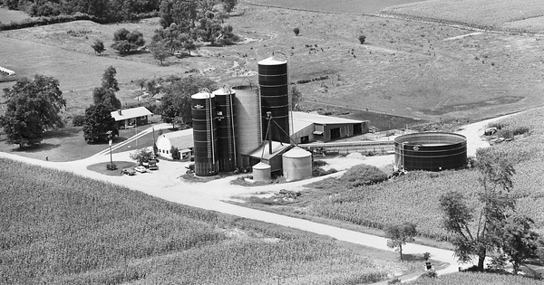 Vintage Aerial photo from 1980 in Washtenaw County, MI