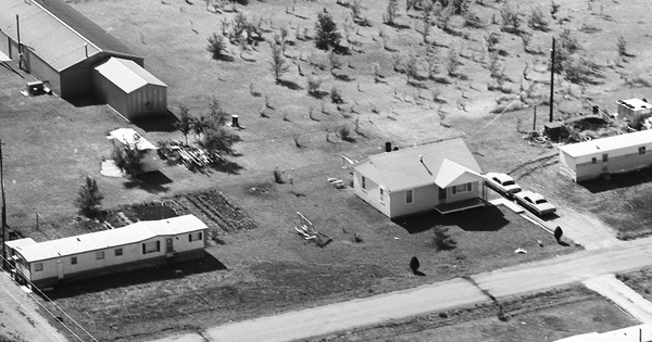 Vintage Aerial photo from 1968 in Butler County, KS