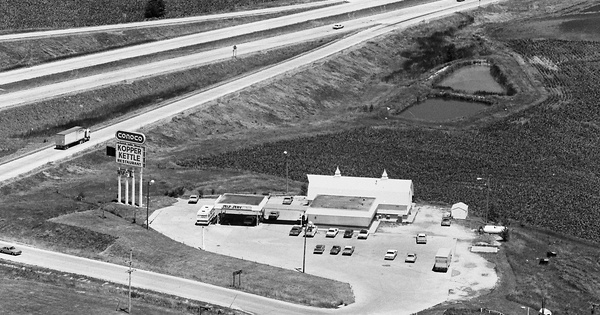 Vintage Aerial photo from 1980 in Pottawattamie County, IA