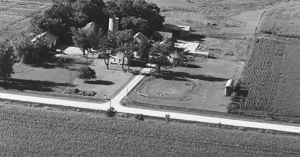 Vintage Aerial photo from 1981 in Floyd County, IA