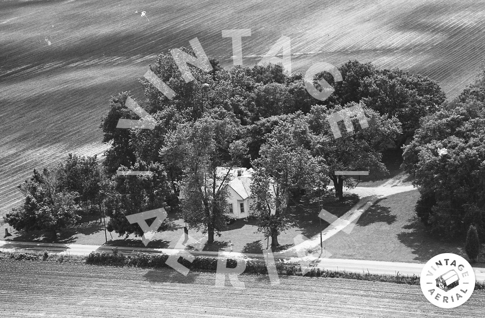 Vintage Aerial Indiana White County 1974 4FWH26