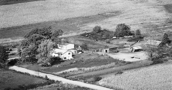Vintage Aerial photo from 1977 in White County, IN