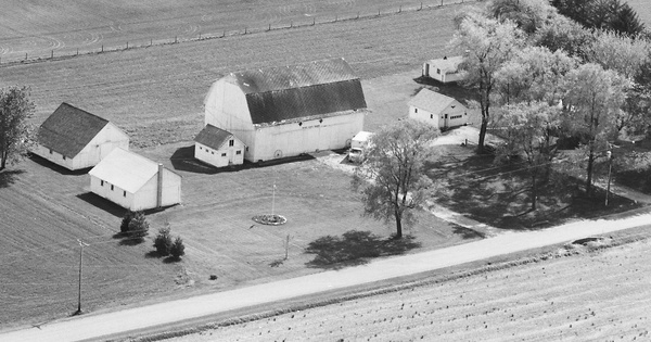 Vintage Aerial photo from 1987 in Wells County, IN
