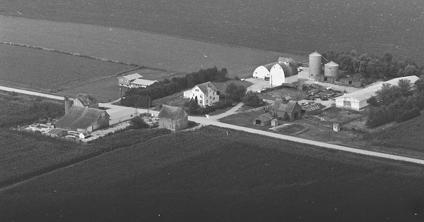 Vintage Aerial photo from 1981 in Cedar County, IA