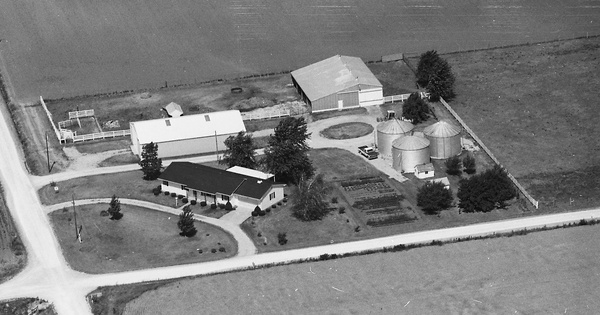 Vintage Aerial photo from 1988 in Chariton County, MO