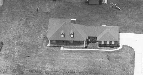 Vintage Aerial photo from 1989 in Bowie County, TX