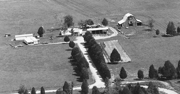 Vintage Aerial photo from 1986 in Bedford County, TN