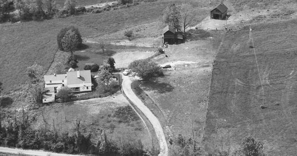 Vintage Aerial photo from 1993 in Madison County, VA