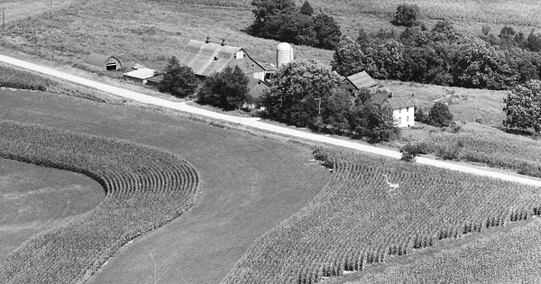 Vintage Aerial photo from 1973 in Jo Daviess County, IL