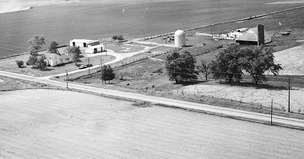 Vintage Aerial photo from 1970 in Warren County, IL
