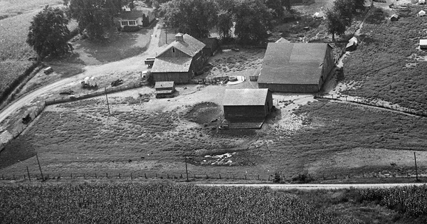 Vintage Aerial photo from 1969 in Warren County, IL
