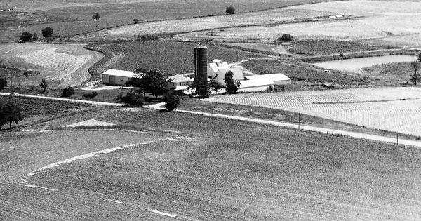 Vintage Aerial photo from 1974 in Tazewell County, IL