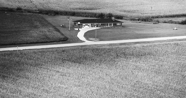 Vintage Aerial photo from 1977 in Edgar County, IL