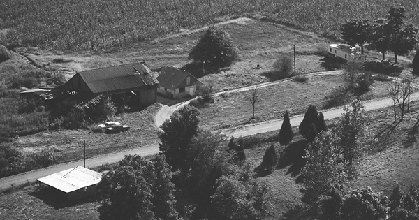 Vintage Aerial photo from 1975 in Richland County, IL