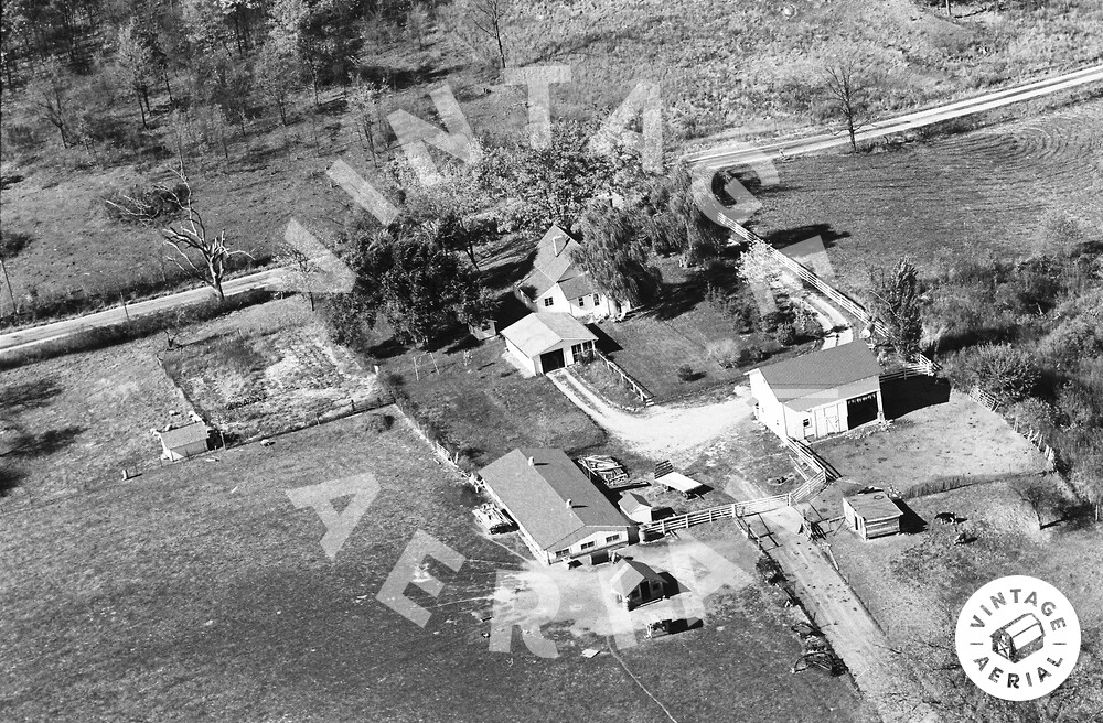 Vintage Aerial Indiana Blackford County 1968 21WBL2