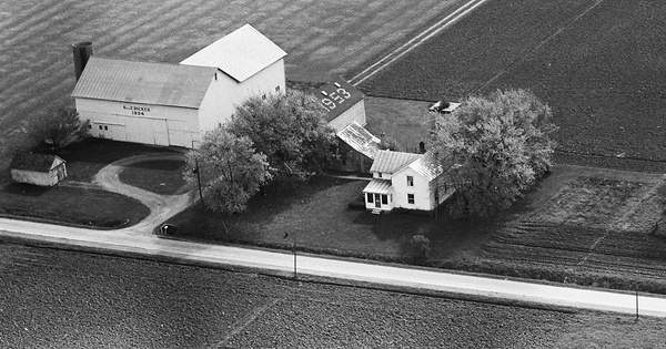 Vintage Aerial photo from 1970 in Henry County, OH