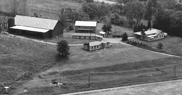 Vintage Aerial photo from 1983 in Washington County, OH