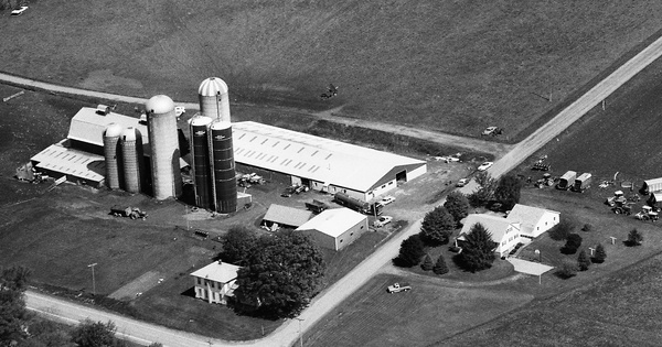 Vintage Aerial photo from 1990 in Cattaraugus County, NY