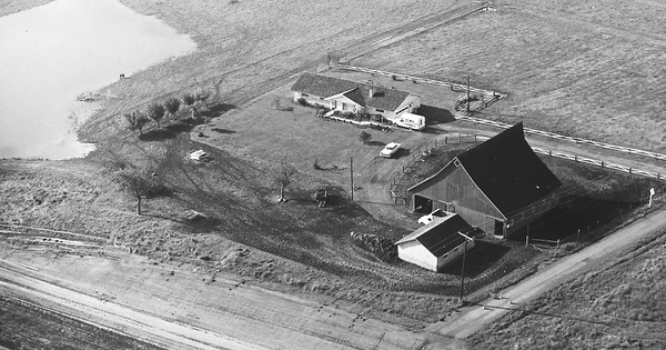 Vintage Aerial photo from 1968 in Clark County, WA