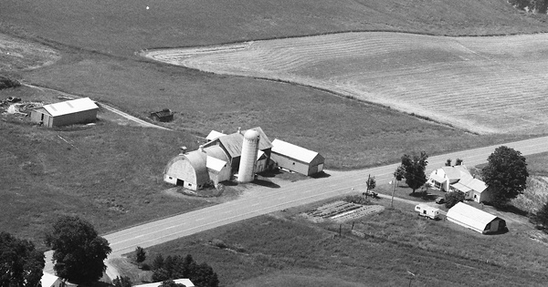 Vintage Aerial photo from 1989 in Cortland County, NY