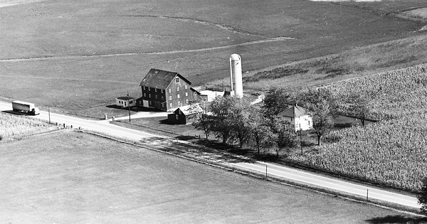 Vintage Aerial photo from 1964 in Hancock County, OH