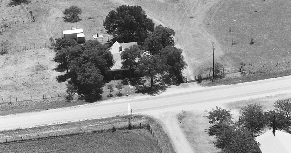 Vintage Aerial photo from 1984 in Bosque County, TX