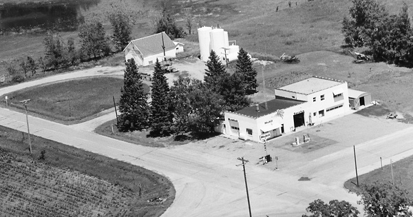 Vintage Aerial photo from 1969 in Minnehaha County, SD