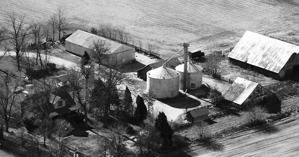 Vintage Aerial photo from 1989 in Mississippi County, MO