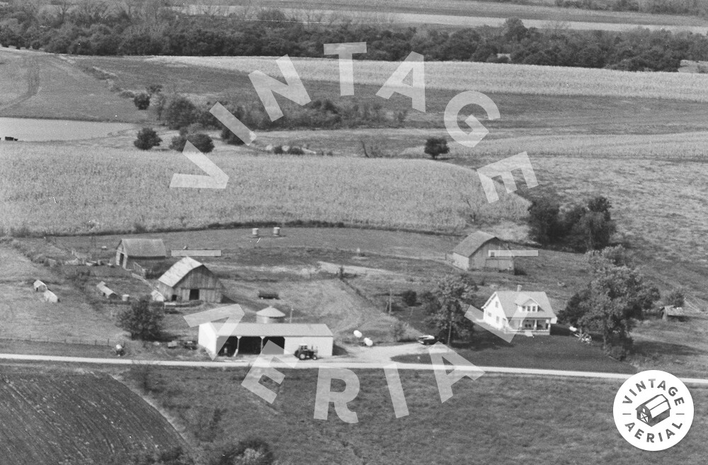 Vintage Aerial Missouri Gentry County 1981 3DGE20