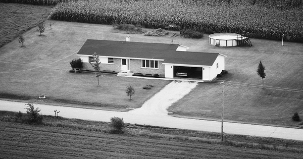 Vintage Aerial photo from 1977 in McHenry County, IL