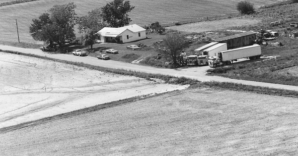Vintage Aerial photo from 1983 in Logan County, IL