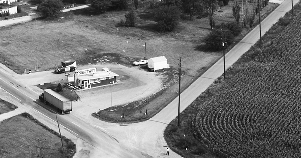 Vintage Aerial photo from 1977 in Carroll County, IN