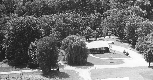 Vintage Aerial photo from 1974 in Carroll County, IN