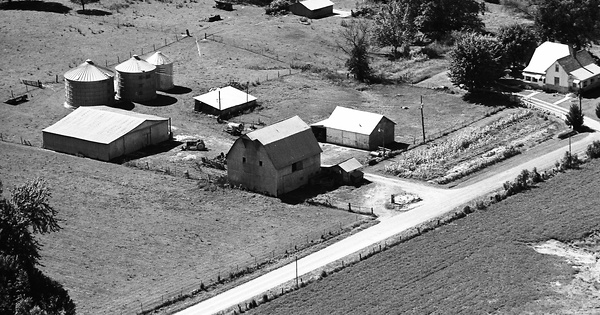 Vintage Aerial photo from 1974 in Clay County, IN