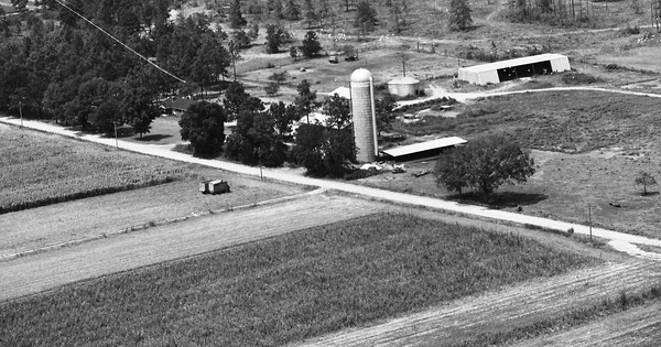 Vintage Aerial photo from 1982 in Randolph County, GA