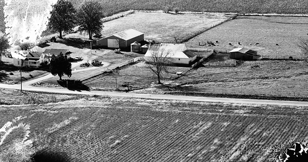 Vintage Aerial photo from 1971 in Audrain County, MO