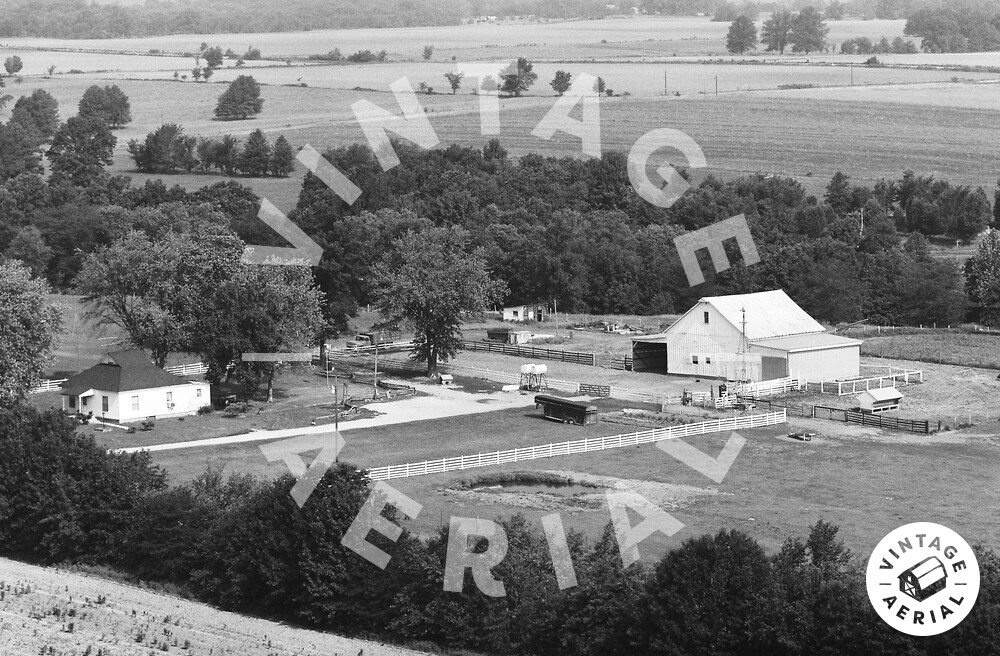 Vintage Aerial Missouri Audrain County 1977 20IAU8