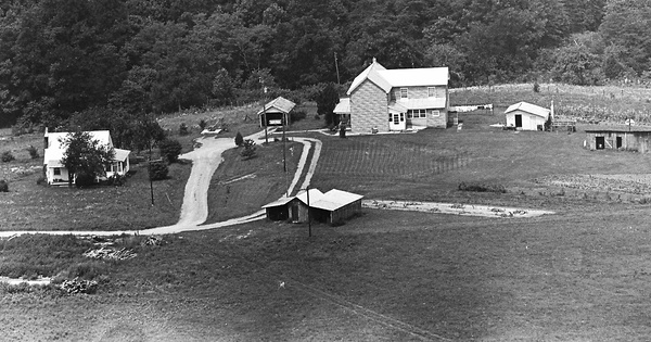 Vintage Aerial photo from -1986 in Franklin County, VA